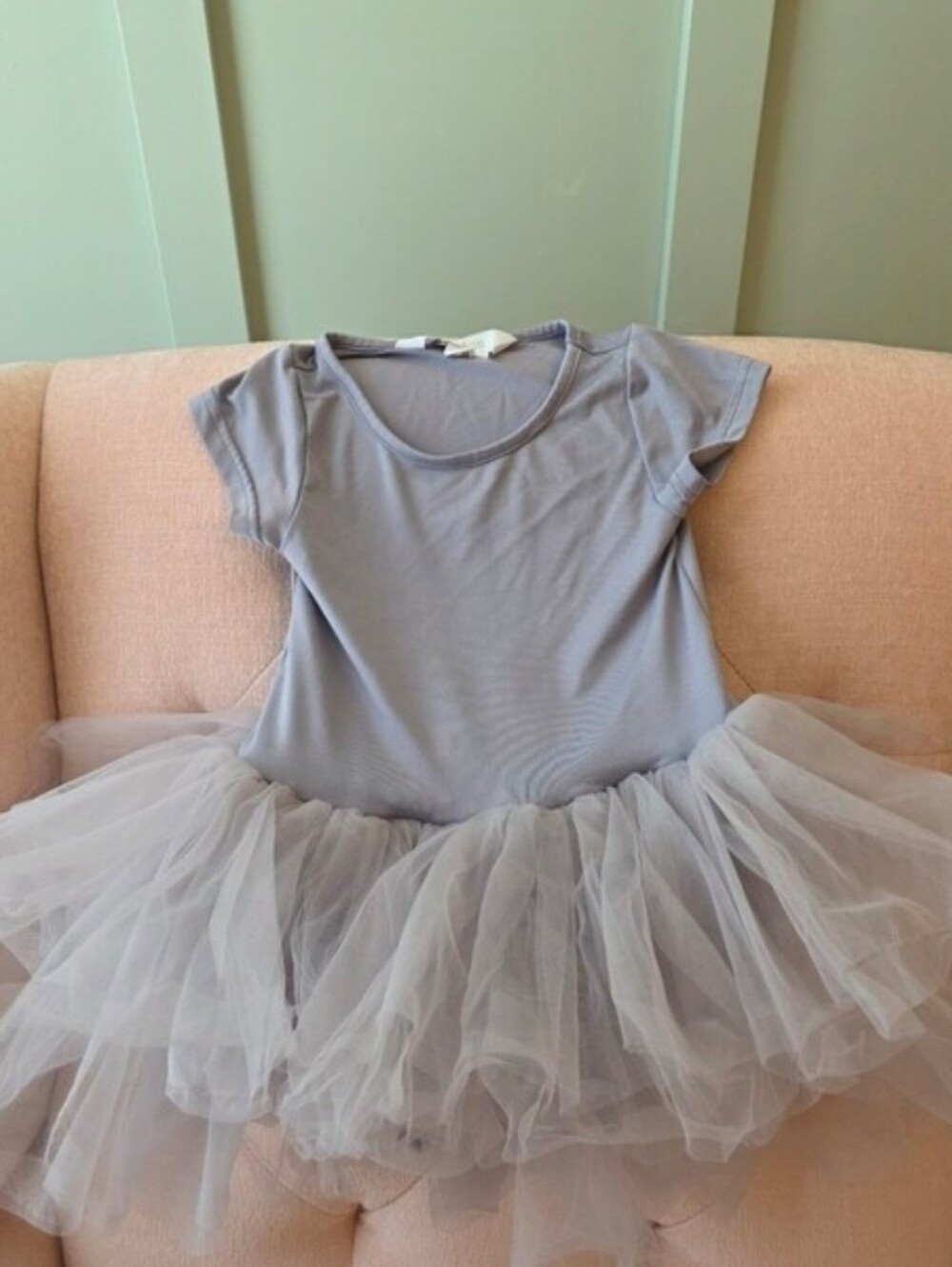 Girls Gray Tulle Dance Dress Romper 4 4y Or 4t Iloveplum I Love Plum Leotard